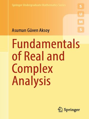 cover image of Fundamentals of Real and Complex Analysis